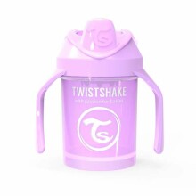 Twistshake Mini Cup Art.78270 Pastel Purple Pudelīte ar snīpi no 4 +mēn, 230 ml