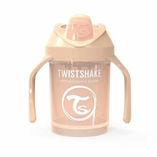 Twistshake Mini Cup Art.78271 Pastel Beige Pudelīte ar snīpi no 4 +mēn, 230 ml