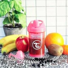 „Twistshake Crawler Cup“ 78062 purpurinis butelis su snapeliu nuo 8+ mėnesių, 300 ml