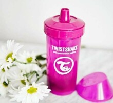 „Twistshake Kid Cup“ 78068 rožinis buteliukas su snapeliu nuo 12+ mėnesių, 360 ml