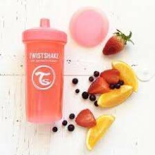 „Twistshake Kid Cup“ 78072 purpurinis butelis su snapeliu nuo 12+ mėnesių, 360 ml