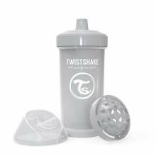 Twistshake Kid Cup Art.78284 Pastel Grey Pudelīte ar snīpi no 12 +mēn, 360 ml