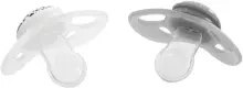 Twistshake Pacifier Art.78595 Grey White  Ortodontisks silikona māneklītis ,6+ m