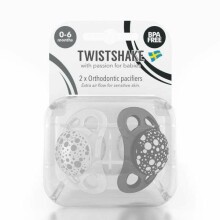 Twistshake Pacifier Art.78092 Black Ortodontisks silikona māneklītis ,6+ m