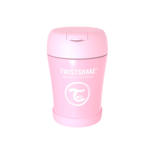 Twistshake Food Container Art.103117 Pastel Pink Termoss no nerūsējošas tēraudas,350ml