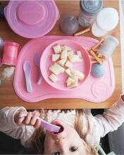 Twistshake Plate Art.78167 White  Детская тарелочка с крыжкой