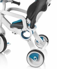 Galileo StrollCycle Art.G-1001-B  BLUE Революционный трёхколёсный велосипед - коляска  интерактивный  c полиуретановыми колёсами, ручкой управления и крышей