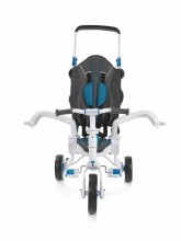 Galileo StrollCycle Art.G-1001-B  BLUE Революционный трёхколёсный велосипед - коляска  интерактивный  c полиуретановыми колёсами, ручкой управления и крышей