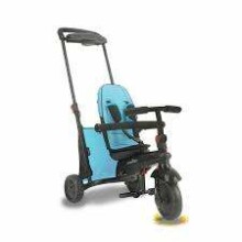 „Smart Trike SmarTfold 500 Green Art“. STFT5050700 Vaikiškas triratukas vežimėlis su ratukais iš poliuretano, rankena ir stogu