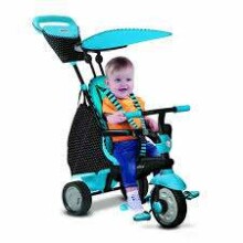 Smart Trike  Glow Blue Touch 4in1 Art.6952900  Bērnu trīsritenis ar rokturi un jumtiņu