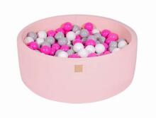 MeowBaby® Color Amour Art.104049 Pink Бассейн сенсорный сухой с шариками(250шт.)