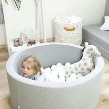 MeowBaby® Color Round Art.104181 Dark Grey  Sauss baseins bez bumbiņam