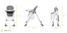 4Baby Decco Art.104195 Grey  Стульчик  для кормления