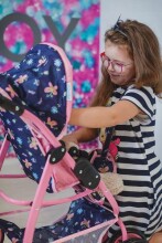 Safety Kid Doll Stroller 3 in 1  Art.KP0300I Leļļu rati ar kulbiņu/sporta daļu un somu