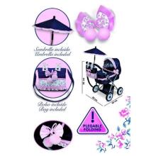 DeCuevas Toys Classic Romantic Art.80714 Leļļu rati 3in1