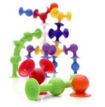 Fat Brain Toys Squigz Art.FA088-1 Силиконовый конструктор на присосках,24 шт (диаметр одной присоски 2,5 см)