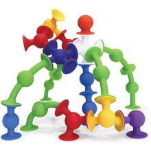 Fat Brain Toys Squigz Art.FA088-1 Силиконовый конструктор на присосках,24 шт (диаметр одной присоски 2,5 см)