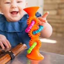Fat Brain Toys PipSquigz Loops  Art.FA165-1 Attīstošā rotaļlieta uz lipekļiem