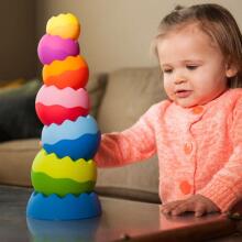 Fat Brain Toys Tobbles Neo  Art.FA070-1 Attīstošā  piramīda