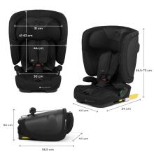 KinderKraft Fix2Go  i-Size Car Seat 76-150 cm Art.104696 Black Autosēdeklītis 9-36 kg