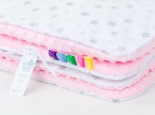 Mamo Tato Art.7373 Minky Хлопковый конвертик одеялко для выписки (для новорождённого) 100x135cm