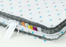 Mamo Tato Art.5502 Minky Хлопковый конвертик одеялко для выписки (для новорождённого) 100x135cm