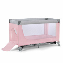 KinderKraft'22 Leody Art.KCLEOD00PNK0000 Pink  Divlīmeņu bērnu ceļojumu gultiņa