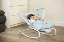 KinderKraft'18 Felio Art.KKBFELILIBL000 Light Blue Stylish baby rocking chair with music and vibration