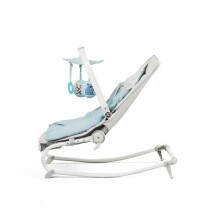 KinderKraft'18 Felio Art.KKBFELILIBL000 Šviesiai mėlyna Stilinga kūdikio supamoji kėdė su muzika ir vibracija