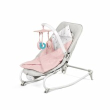 KinderKraft'18 Felio Art.KKBFELIPNK0000 Rožinė Stilinga kūdikio supamoji kėdė su muzika ir vibracija