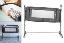 KinderKraft'21 Neste Up Art.KKLNESTGRYM00N Grey Кроватка для комфортного совместного сна 2 в 1