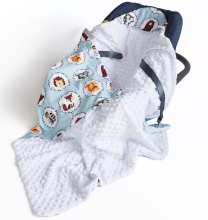 La bebe™ Minky+Cotton Art.104801 Baby blanket, 90x90