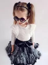 LaVashka Luxury Skirt Zebra Art.56  Супер пышная юбочка для маленькой принцессы