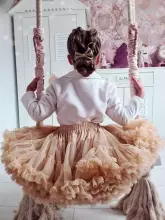 LaVashka Luxury Skirt Cappucino Art.105032 Super kuplie svārciņi princesēm