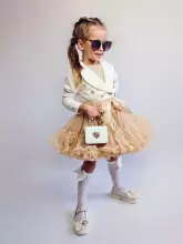 LaVashka Luxury Skirt Cappucino Art.105032 Super kuplie svārciņi princesēm