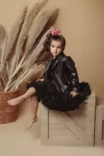 LaVashka Luxury Skirt  Black Pearl Art.105036 Super kuplie svārciņi princesēm (Dāvanu kastītē)