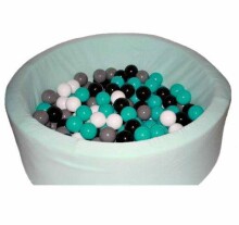 MeowBaby® Color Round Art.105094 Mint Cupcake Kuiv bassein pallid(250tk.)