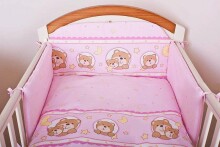 ANKRAS Art.701 Bērnu gultiņas aizsargapmale Bear Bow 360 cm
