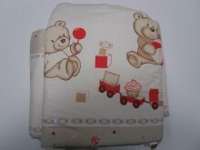 ANKRAS Art.701 Bērnu gultiņas aizsargapmale Bears Toys 360 cm