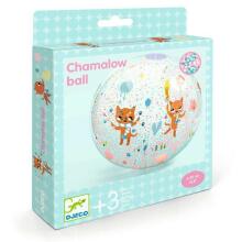 Djeco Ball Bubbles Art.DJ00177 Piepūšamā bumba ar krāsainām bumbiņām