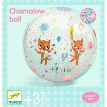 Djeco Ball Bubbles Art.DJ00177 Piepūšamā bumba ar krāsainām bumbiņām