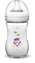 Philips AVENT SCF627/22 Бутылочка для кормления Natural Hippo (260мл.) не содержит Bisphenol A c медленным потоком , 1M+