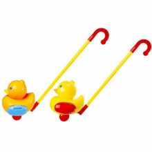 Happy Toys Duck  Art.4060 Bērnu stumjamā rotaļlieta uz kociņa Pilīte
