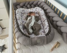 Baby Love Babynest Premium Zebra Art.106025 Гнездышко – кокон для новорожденных Babynest