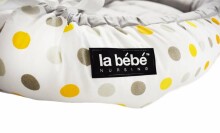 „La Bebe ™“ slaugos „Babynest Art.106220“ geltonas nėrinių lizdas - kokonelis naujagimiams