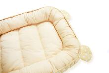 La Bebe™ Babynest Cotton Art.106221 Beige Bear Гнездышко – кокон для новорожденных