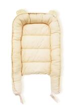La Bebe™ Babynest Cotton Art.106221 Beige Bear Гнездышко – кокон для новорожденных