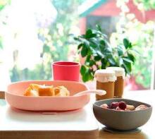 Beaba Silicone Ventouse Art.913440 Pink Silikona trauks