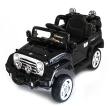 „Aga Design Jeep Black Art.JJ245“ vaikų elektrinis automobilis su nuotolinio valdymo pultu