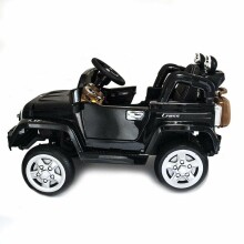 „Aga Design Jeep Black Art.JJ245“ vaikų elektrinis automobilis su nuotolinio valdymo pultu